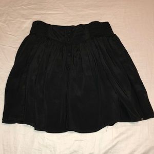 black flowy skirt w/buttons
